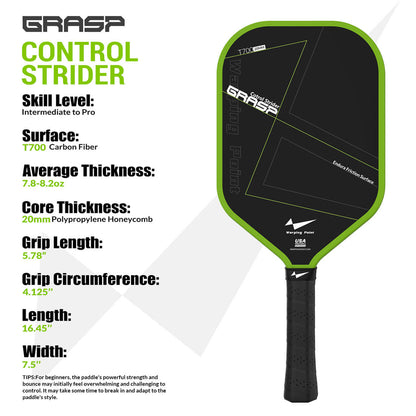 Grasp Pickleball Paddle - 20mm